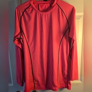 Pink Long Sleeve Athletic Top